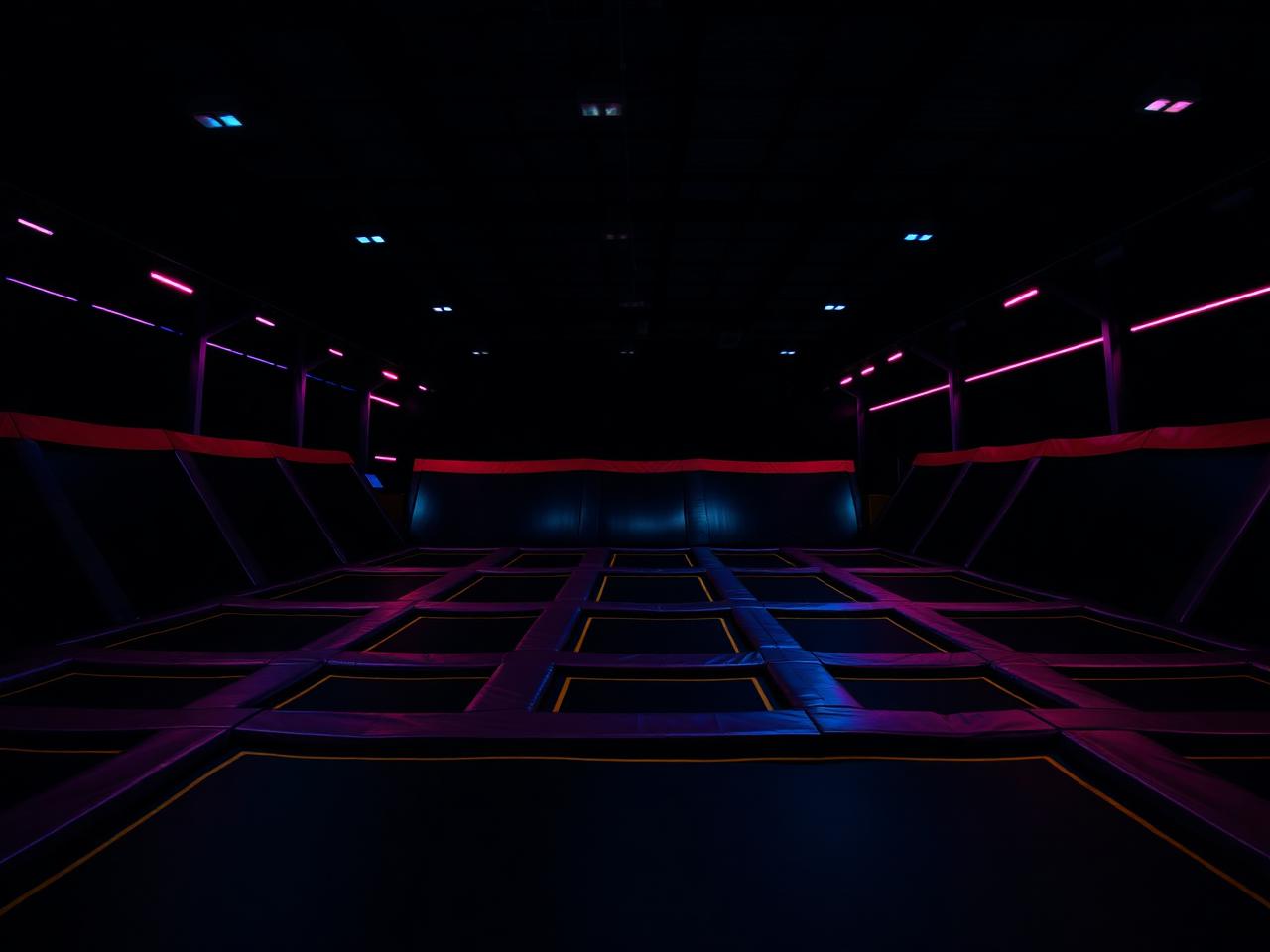 wall-to-wall trampoline courts